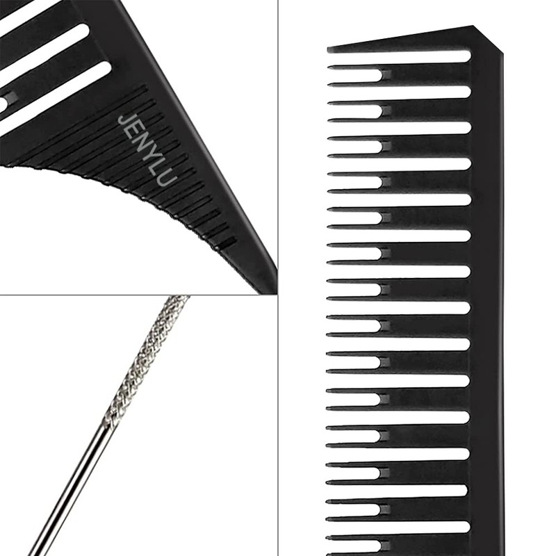 3 Pieces Different Size Highlight Comb Set Waving Hair Comb