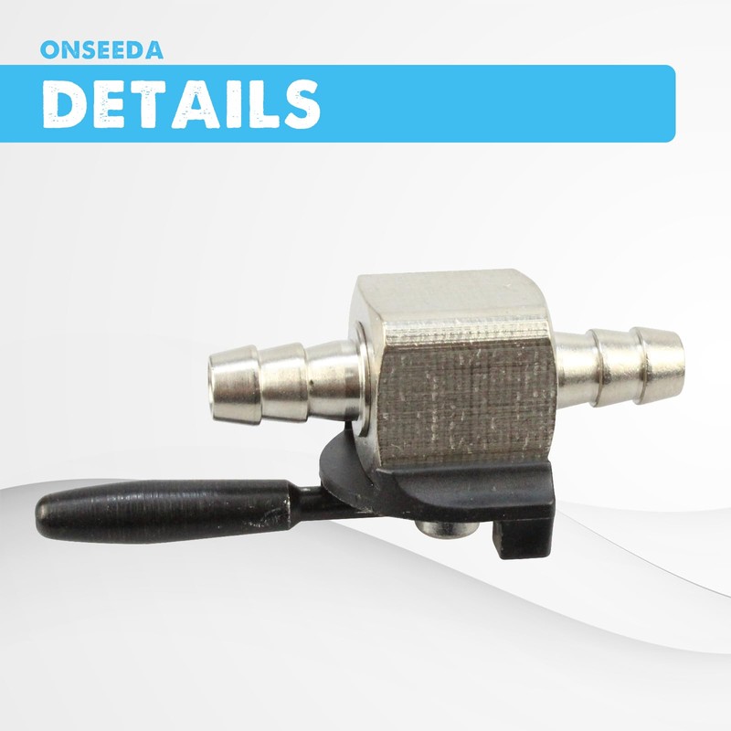 Onseeda 1/4" Fuel Shut Off Valve Fit 180 Degree Oregon