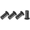 M METERXITY 4-Pack Single Hole Clevis Pins, M10x20mm Carbon Steel