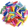 Clothes Pegs Small Colourful Wooden Pegs Mini - 3.5 cm