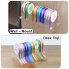 Acrylic Ribbon Storage Organizer, Wall Mounted Ribbon Holder, Wrapping Paper