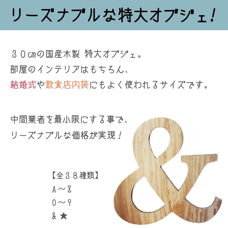 Oversized Alphabet Object, Large (30cm) (7)