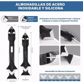 Baixi 35pza Herramientas De Calafateo De Silicona Para Cocina,baño