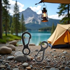 10Pcs Moschettone Clip Gancio di Plastica Campeggio Moschettone Fibbia Multifunzione Snap Hook Attrezzature Da Campeggio Tenda Fibbia Clip Ganci Tenda Esterna Strumento Accessori