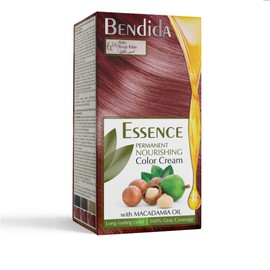 Bendida Permanent Hair Colour 120 ml with Macadamia Oil and 6% Oxidant, 100% Grey Hair Coverage & Long-Lasting Shine, Set with Pre-Serum, Colour Cream & Fixing Conditioner (6.66 Ruby)