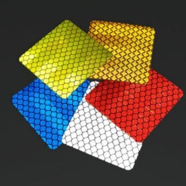 Square Reflective Sticker for Night Driving (Vehicles & Bikes) Multi-purpose 5ea