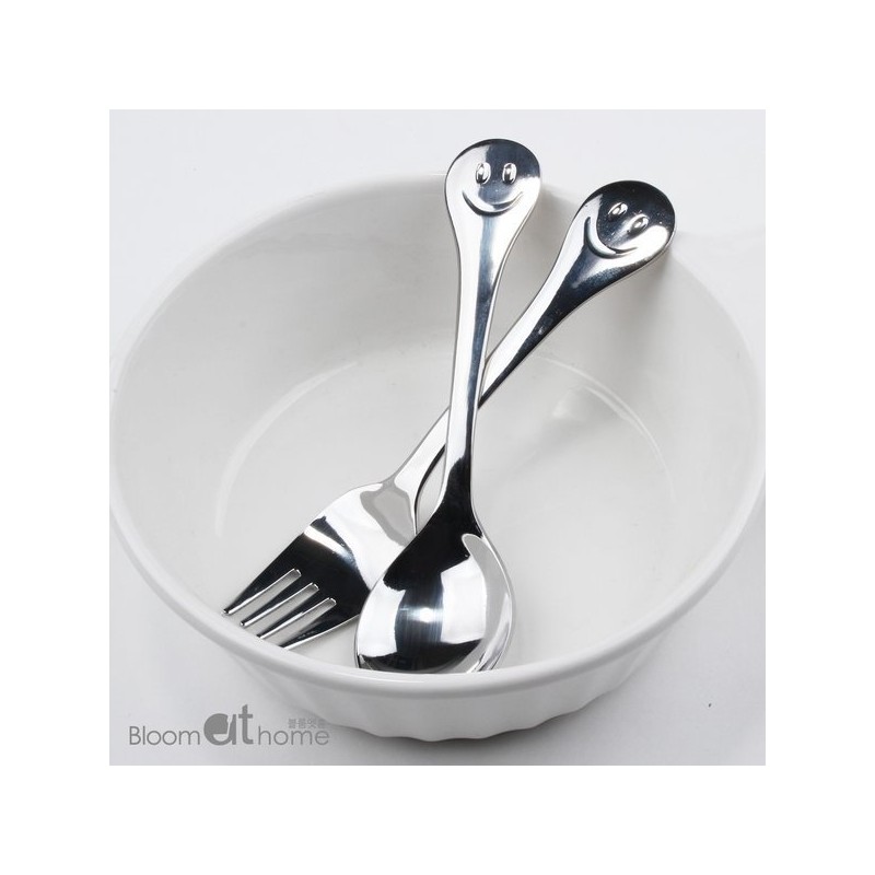Smile Toddler Spoon + Fork 6-Piece Set / 스마일 유아용