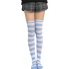 Generic Calcetines A Rayas For Mujer, Hasta El Muslo, Medias