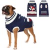 FHTONGE Dog Christmas Sweater with Leash Hole, Turtleneck Pullover Knitwear