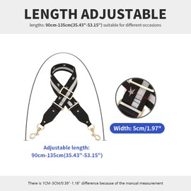 Shoulder-Strap Replacement Adjustable Faux Leather Purse-Strap Short Handles Handbag-Strap Replacement With Metal Hook Star Silver