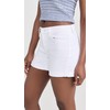7 For All Mankind Women's Broken Twill Mid Rolll Shorts,