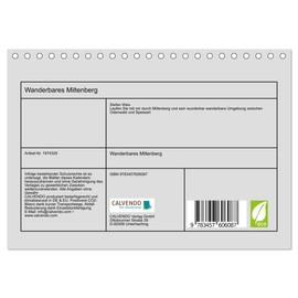 Wanderbares Miltenberg (Tischkalender 2026 DIN A5 quer), CALVENDO Monatskalender: Kommen Sie mit nach Miltenberg und lernen Sie die wunderbare ... Odenwald und Spessart kennen (CALVENDO Orte)