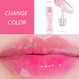 Magic Colour Changing Lip Oil,Conversion Lip Stain,Long Lasting Nourishing Color Changing Lip Oil,Moisturizing Plumping Lip Oil,Non-Sticky Lip Gloss,Warm Change Lip Gloss Lip Oil Hydrating Lip Oil