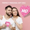 1 x Heart Coaster - Letters MD Pink Hearts Love