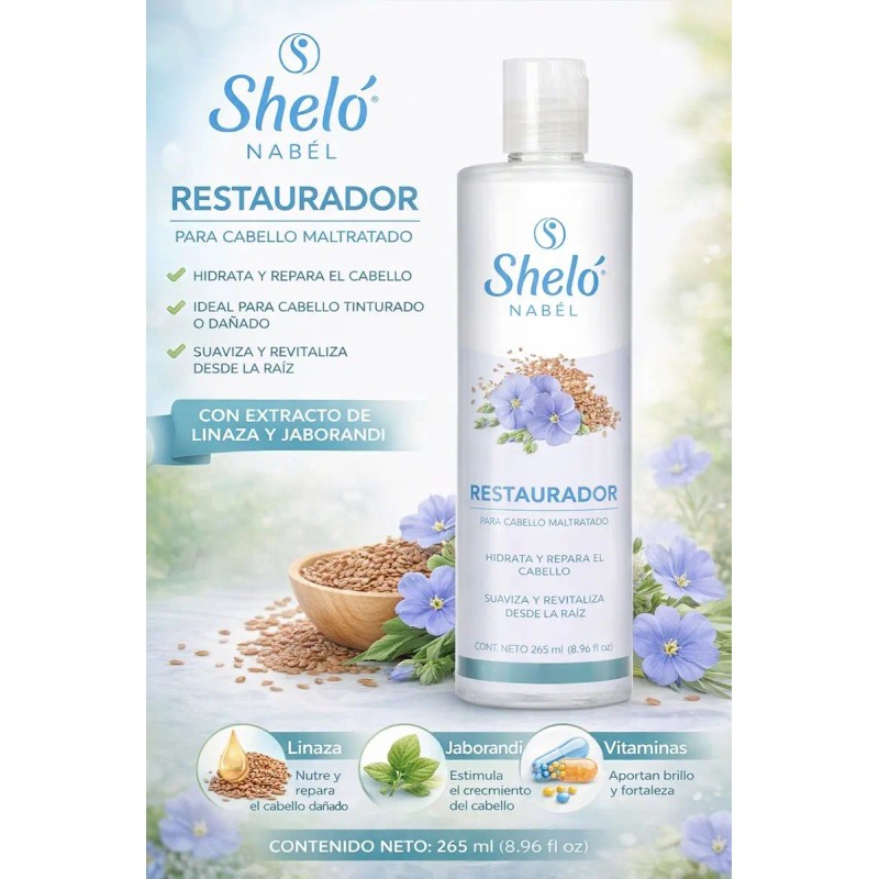 Pack Restaurador Cabello Maltratado 265ml Shelo Nabel