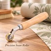 6mm Brass Corner Seam Roller with Wooden Handle