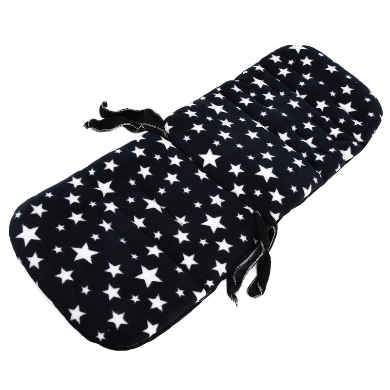 Baby Stroller Cushion Soft Flannel Star Pattern Universal Infant Trolley