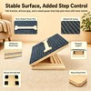 Dog Ramp for Stairs 2 Pack, 4-Level Adjustable Wooden Pet