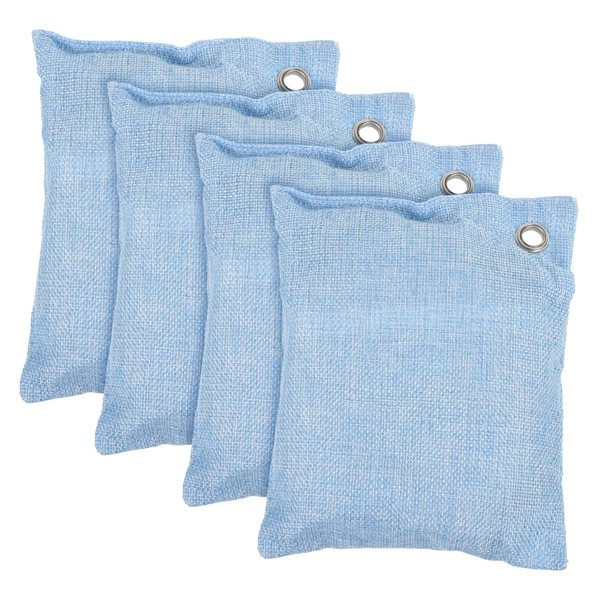 Baluue 4pcs Bamboo Charcoal Purifying Bags Activated Charcoal Odor Absorber