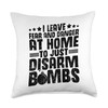 US EOD Technician Explosive Ordnance Disposal Master Throw Pillow