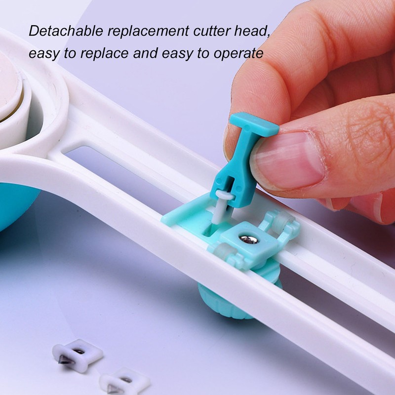 Circular Paper Cutter 360 Degree Rotation Clear Scale Slide Adjustment