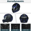 Motorcycle Bluetooth Modular Helmet, DOT Approved Dual Visor Full Face