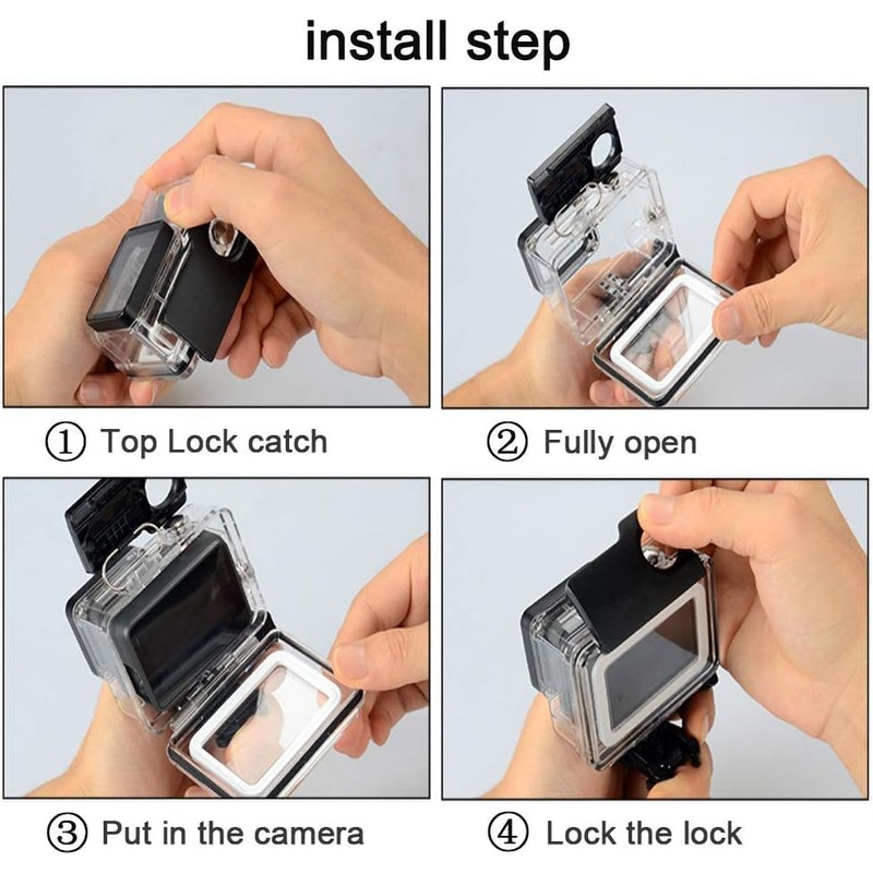 F1TP Waterproof Case for Go Pro Hero 13 12 11