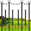 zoegi 4 Pack 10Ft String Light Poles,Light Poles for Outside