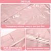 Space Saving Hanging Garment Bag with Self Compression Zipper, Space