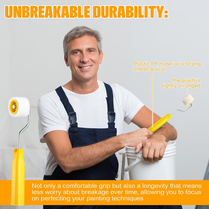 Honeydak 16 Pack Mini Paint Roller Small Paint Roller for