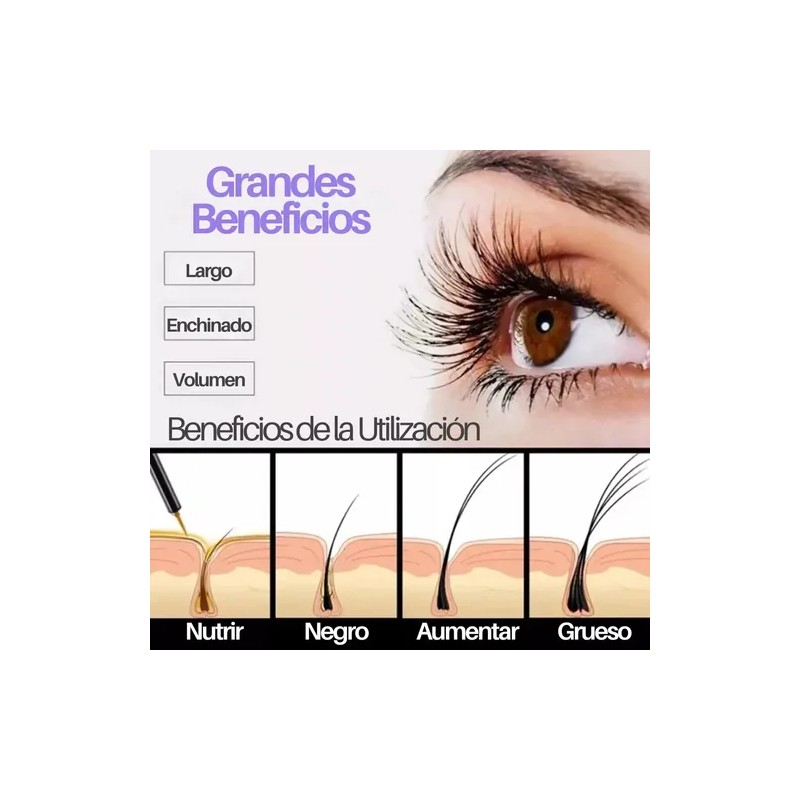 Serum Fortalecedor De Pestañas Y Cejas 7ml Natural 4 Piezas