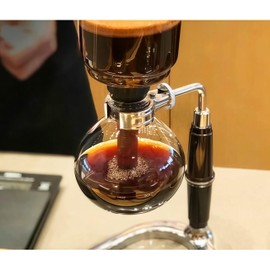 Siphon Coffee Maker Set, 5-Cup 600ml (20.3 oz) Borosilicate Glass Vacuum Brewer with Foldable Stainless Steel Coffee Filter, Dual Filtration for Home, Office & Camping（Filter Plus Version）