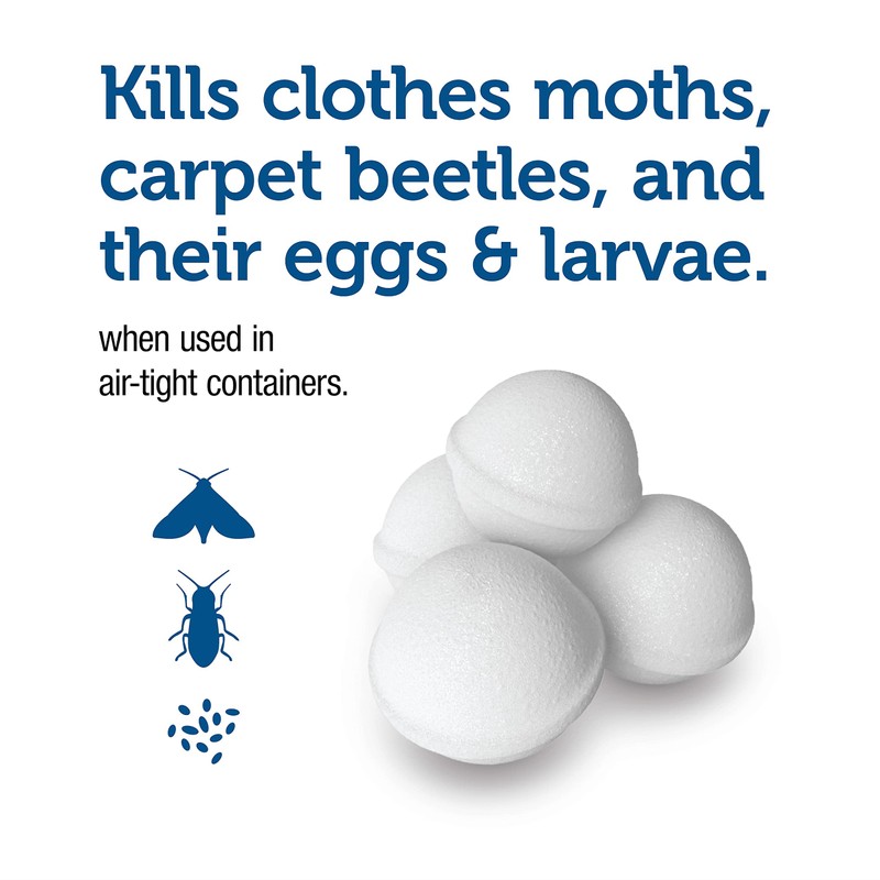 Enoz para Moth Balls for Closets and More - Kills