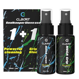 Clbort Goalkeeper Glove Spray Bundle, Contains MSDS Certified 30ml Goalkeeper Grip Spray + 30ml Goalkeeper Glove Wash & Prepare Spray