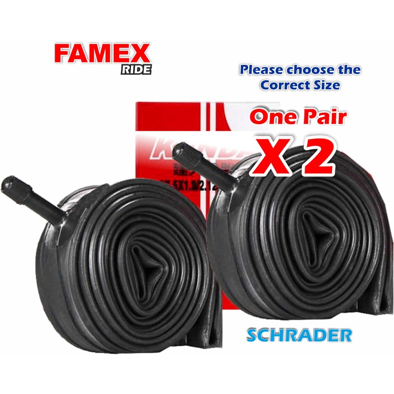 Mountain Bike Inner Tubes, 27.5 x 1.95-2.125 Inch and 29