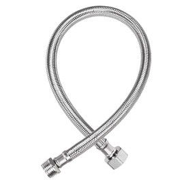 uxcell Faucet Supply Line Connector G1/2 Female x G1/2 Male 20 Inch Length 304 Stainless Steel Hose