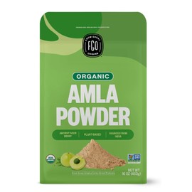 FGO Polvo de Amla Orgánico (Amalaki), 100% Crudo de la India, 16 onzas (Paquete de 1)