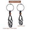 Diy Keychain Unfinished Macrame String Lanyard Stone Crystal Holder Cord