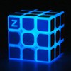 TANCH Blue Fluorescent Speed Cube 3x3x3 Glow in The Dark