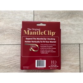 Haute Decor The Original Mantle Clip Chrome Finish Christmas Stocking Hangers 4 Pack - New