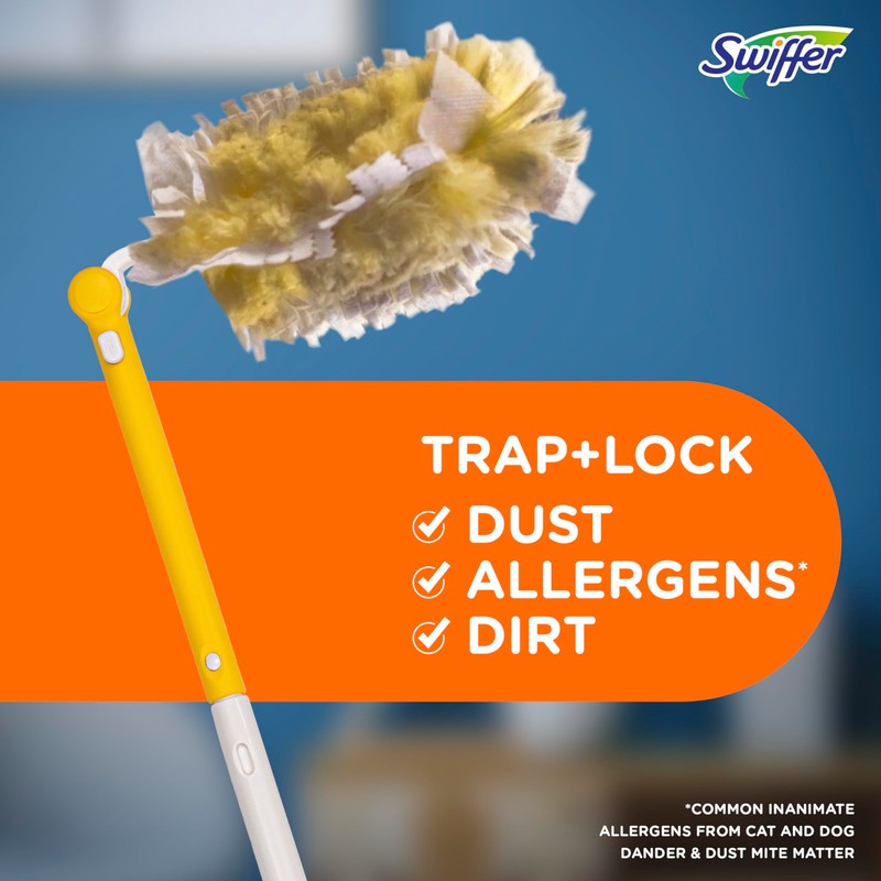 Swiffer Duster Heavy Duty Dusting Kit, Cleaning Supplies, ft Extended