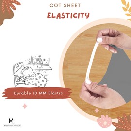 Pack of 6 Cot Sheet for Daycare Preschool Cot Bed - Polyblend Fabric with Corner Elastic Cots Sheets Fits On 22" X 52" Inches Size Toddler and Preschool Daycare Cot Dark Grey 22 X 52 Size