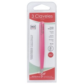 3 Claveles Tweezers Slanted Tip Colour 9cm
