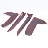 MODY 4PCS ABS Carbon Fiber Door Handle Trim Cover For