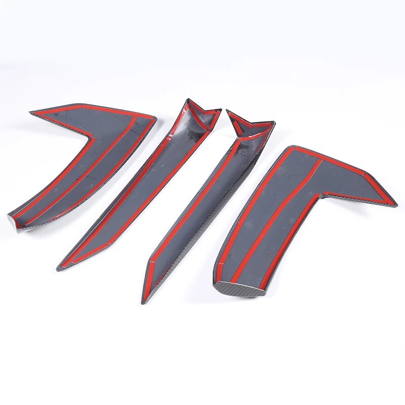 MODY 4PCS ABS Carbon Fiber Door Handle Trim Cover For