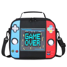 Scothen Lunch Box for Boys, Cool Luminous Gamer Kids Insulated Lunch Bag for Teen Boys, Reusable Portable Lunchbox for Kids Toddler Students Boy Daycare School Travel Picnic Hiking