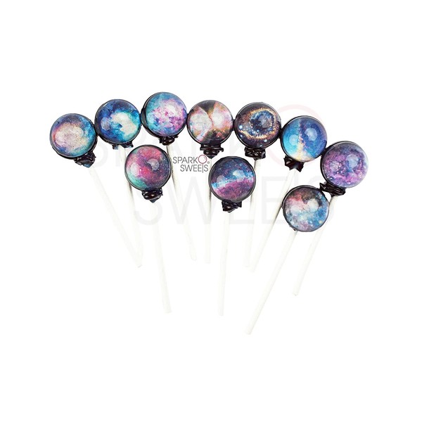 Galaxy Lollipops Cosmo Collection (10 Designs) Space Candy Handcrafted in USA