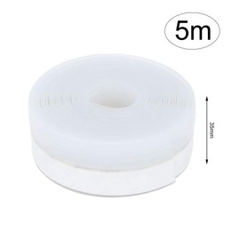 TOPINCN Door Weather Stripping Window Silicone Seal Strip Self Adhesive Tape for Draft Stopper Glass Shower(35mm X 5m)
