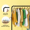 Simple Trending Standard Clothes Clothing Garment Rack with Storage Shelves,