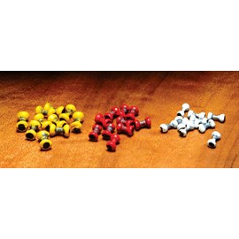 Hareline Lead Dumbbell Eyes Large Plated